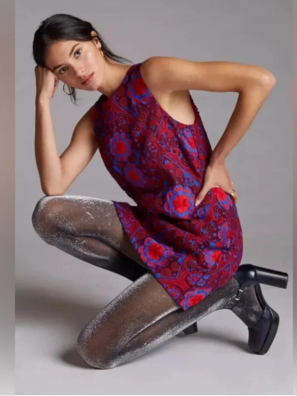 Anthropologie Eva Franco Eyelet Lace Shift Dress